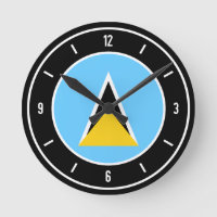 Saint Lucia Flag Elegant