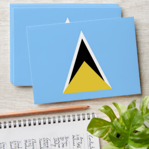 Saint Lucia flag Envelope