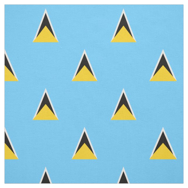Saint Lucia Flag Fabric (Swatch)