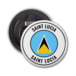Saint Lucia Flag Gorgeous Patriotic Bottle Opener 