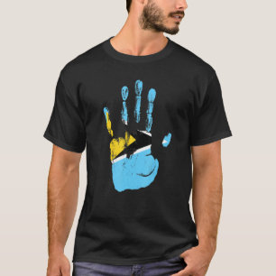 Saint Lucia Flag Hand Men Women Kids T-Shirt