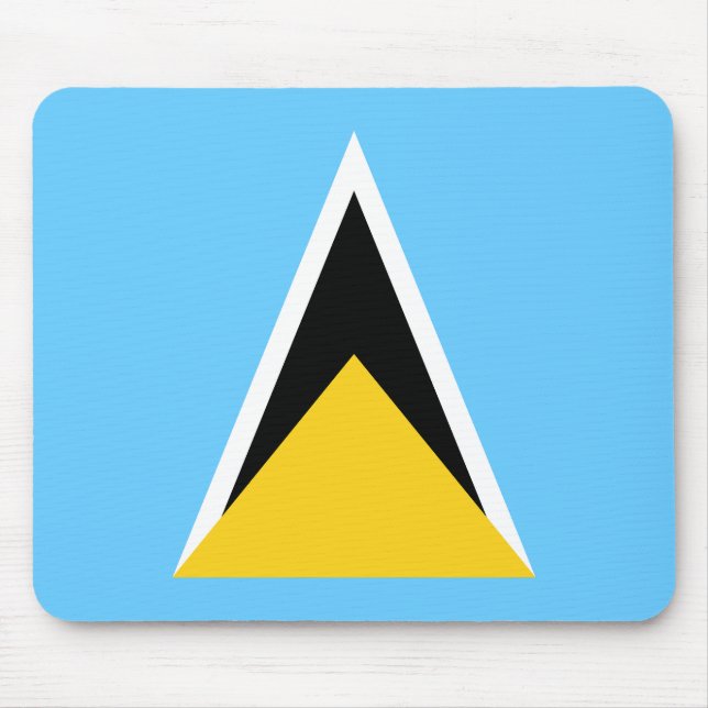 Saint Lucia Flag Mouse Mat (Front)