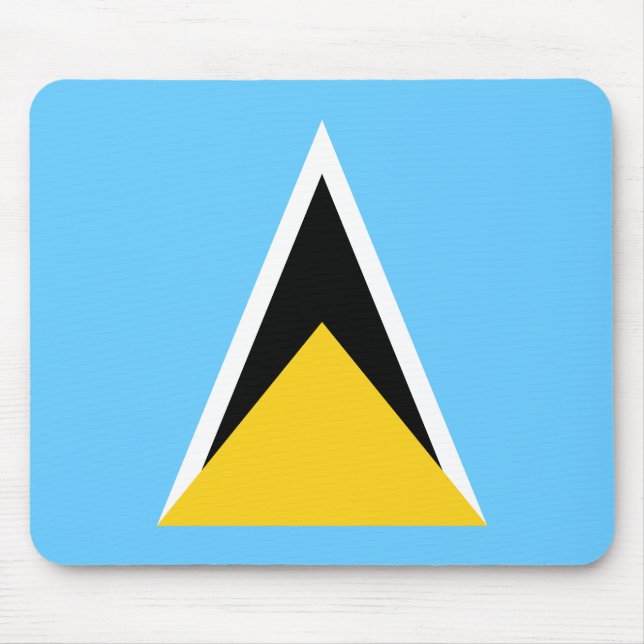 Saint Lucia Flag Mouse Mat (Front)