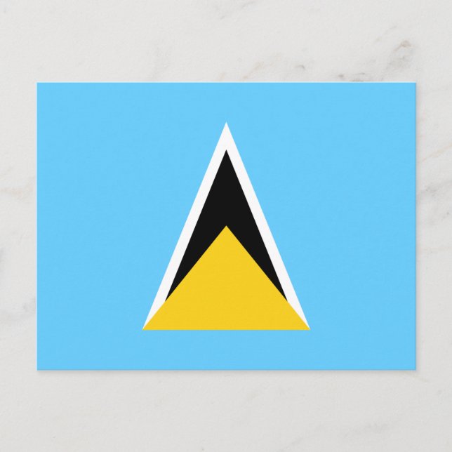 Saint Lucia Flag Postcard (Front)
