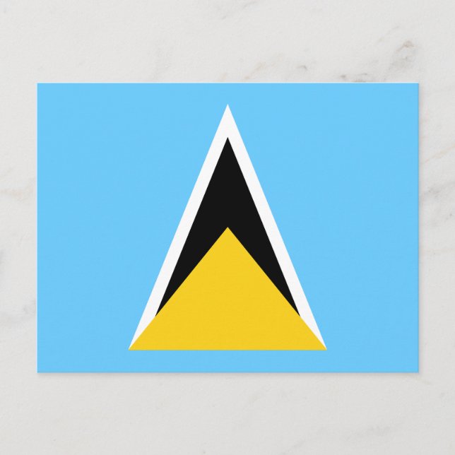 Saint Lucia Flag Postcard (Front)