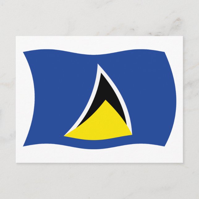 Saint Lucia Flag Postcard (Front)