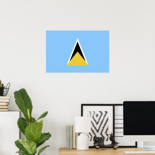 Saint Lucia flag Poster
