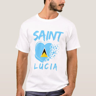 Saint Lucia flag T-Shirt