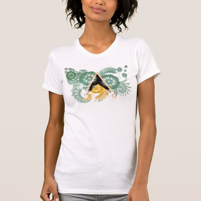 Saint Lucia Flag T-Shirt (Front)
