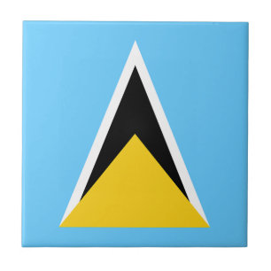 Saint Lucia Flag Tile