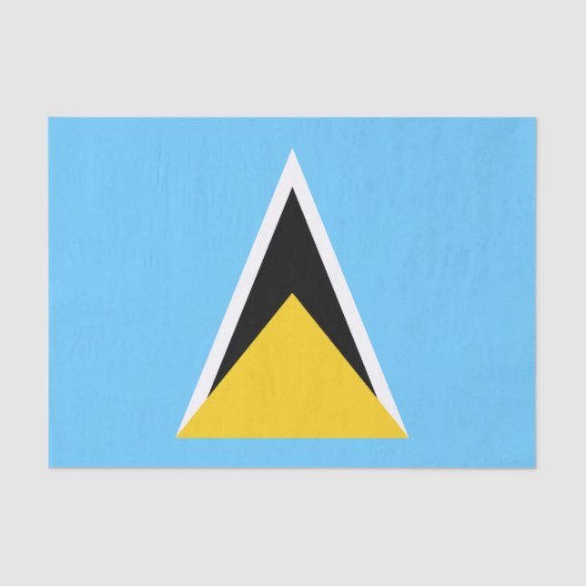 Saint Lucia Flag Tissue Paper (Front)