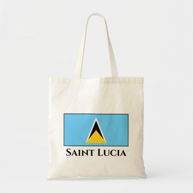 Saint Lucia Flag Tote Bag (Front)