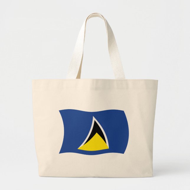 Saint Lucia Flag Tote Bag (Front)