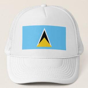 Saint Lucia Flag Trucker Hat