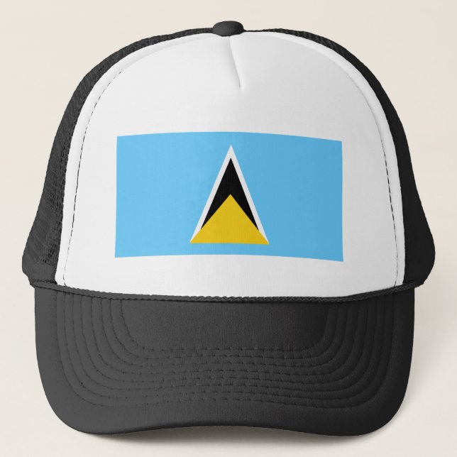 Saint Lucia Flag Trucker Hat (Front)