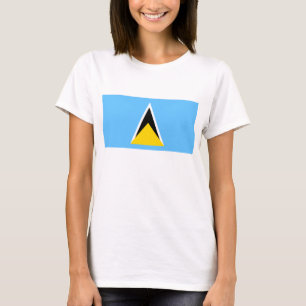Saint Lucia Flag x Map T-Shirt