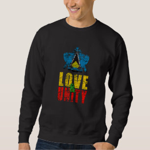 Saint Lucia  Love And Unity Sweatshirt