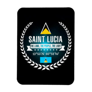 Saint Lucia Magnet