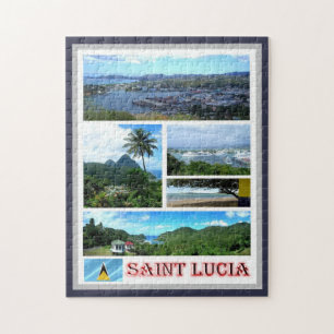 Saint Lucia - Mosaic - Jigsaw Puzzle