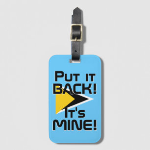 Saint Lucia National Flag Funny Patriotic Luggage Tag