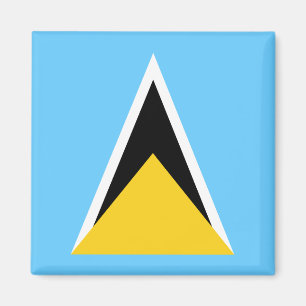 Saint Lucia National World Flag Magnet