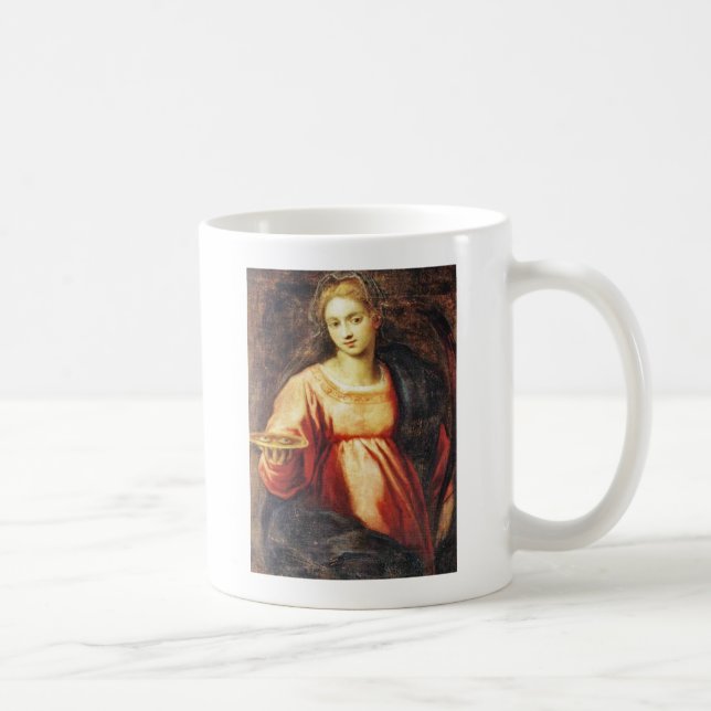 Saint Lucia of Sweden Coffee Mug (Right)