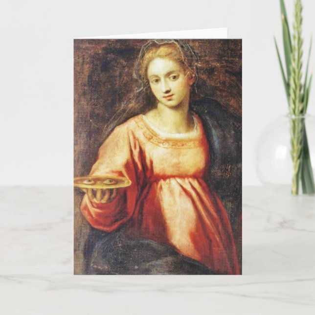 Saint Lucia of Sweden Holiday Card (Front)