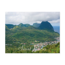 Saint Lucia, pitons from Soufriere