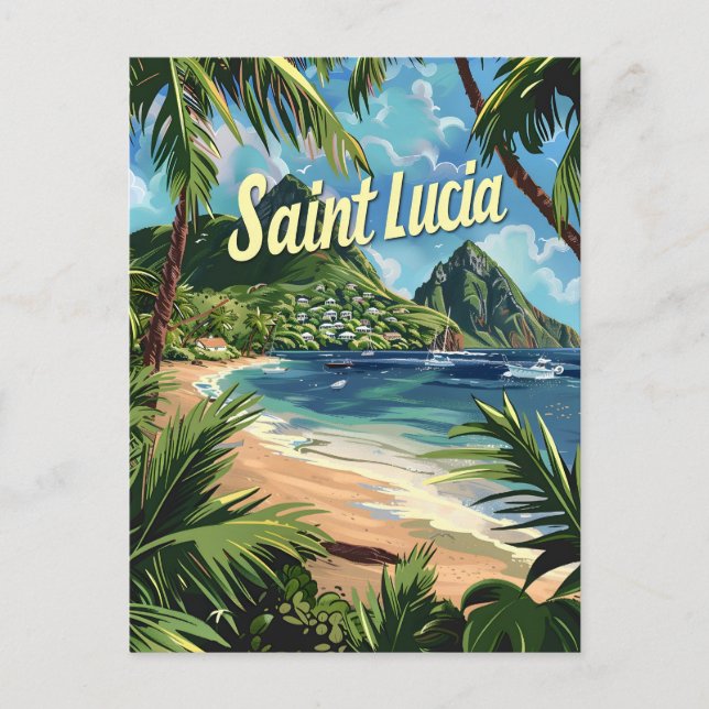 Saint Lucia Postcard (Front)