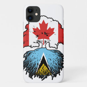 Saint Lucia Saint Lucian Canadian Canada Tree Root iPhone 11 Case