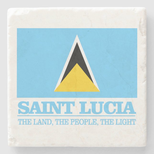 Saint Lucia Stone Coaster (Front)