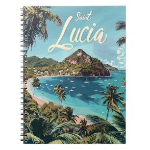 Saint Lucia Tropical Beach Notebook