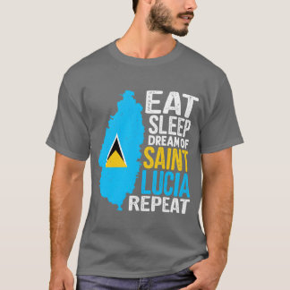 Saint Lucian Roots Lucian Pride Design for St girl T-Shirt