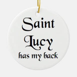saint lucy coffee mug ceramic tree decoration