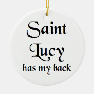 saint lucy coffee mug ceramic tree decoration