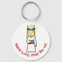 Saint Lucy Keychain