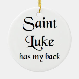 saint luke ceramic tree decoration
