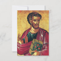 Saint Luke Orthodox Icon Prayer Card