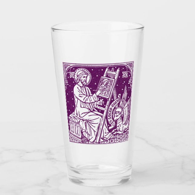 Saint Luke the Apostle and Evangelist Art Glass (Front)
