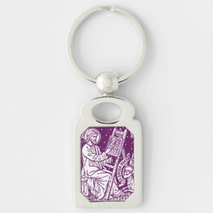 Saint Luke the Apostle and Evangelist Art Key Ring
