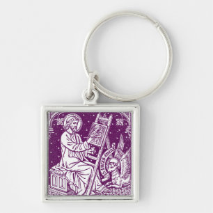 Saint Luke the Apostle and Evangelist Art Key Ring