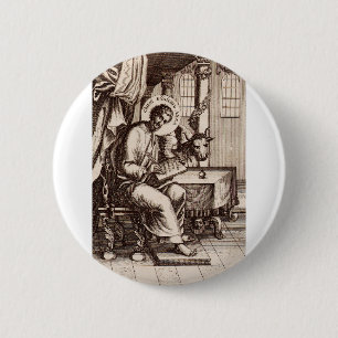 Saint Luke the Evangelist and Apostle 6 Cm Round Badge