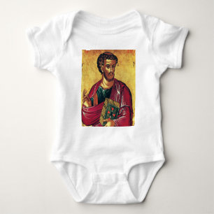 Saint Luke the Evangelist Orthodox icon Baby Bodysuit