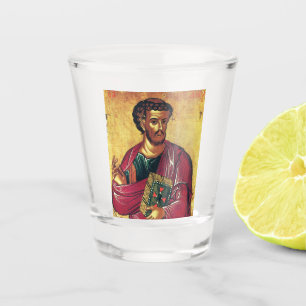 Saint Luke the Evangelist Orthodox icon Shot Glass
