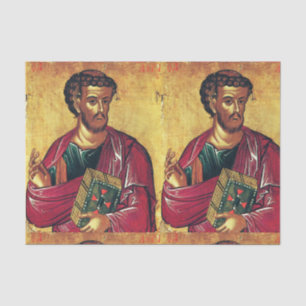 Saint Luke the Evangelist Orthodox icon Tissue Paper