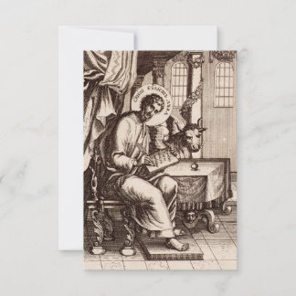Saint Luke The Evangelist Prayer Card