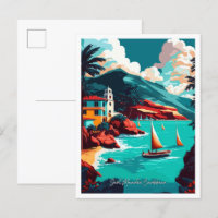 Saint Maarten Caribbean travel illustration