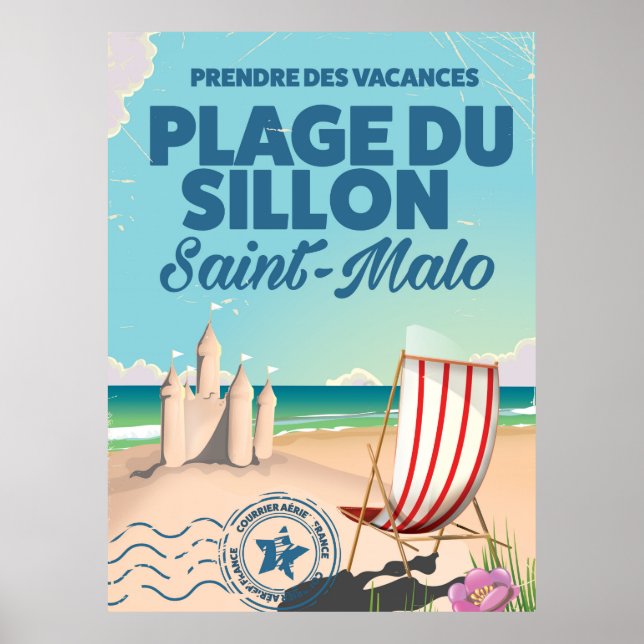 Saint-Malo, France travel poster (Front)