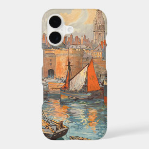 Saint Malo, France, Vintage Travel Poster Art