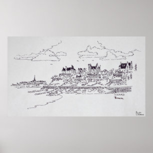 Saint-Malo, Saint-Enogat   Dinard, Brittany Poster